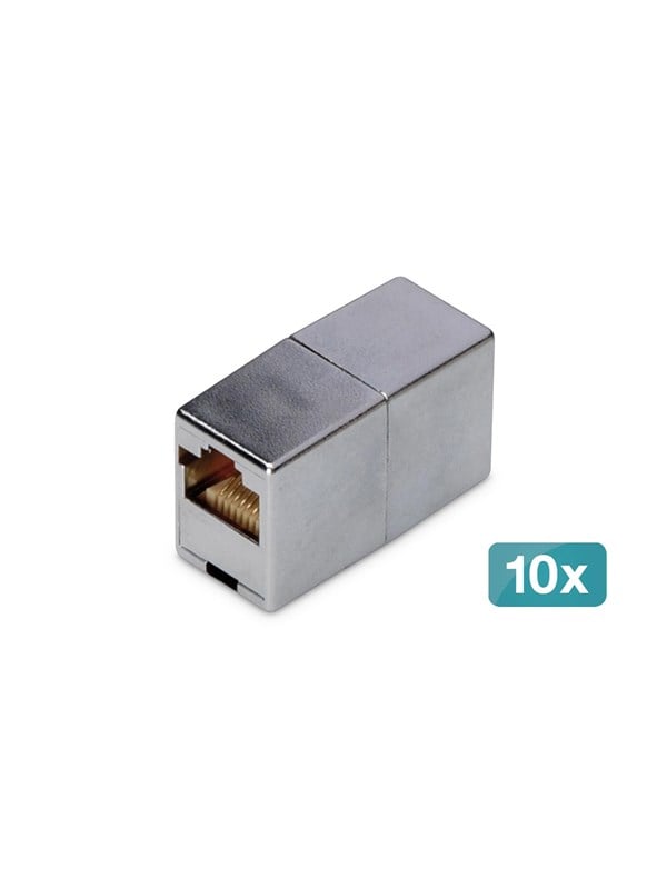 DIGITUS CAT 5e Modular Coupler (10-Pack) - Zilver