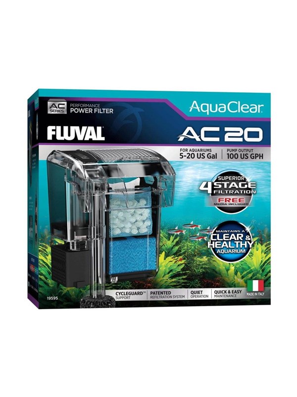 FLUVAL - AquaClear AC 20 Hang-On Filter - 379 L/H