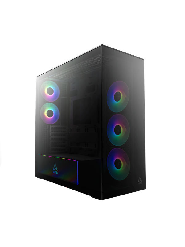 ARCTIC Xtender Black (Tinted Glass) Midi Tower Zwart