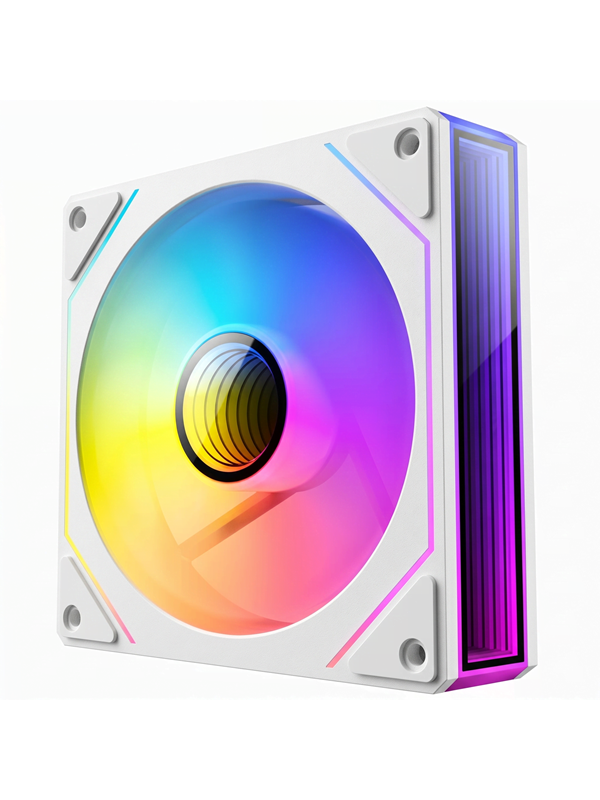 DUTZO INF 120 PWM ARGB - Case ventilator - 120mm - Wit met RGB-licht - 29 dBA