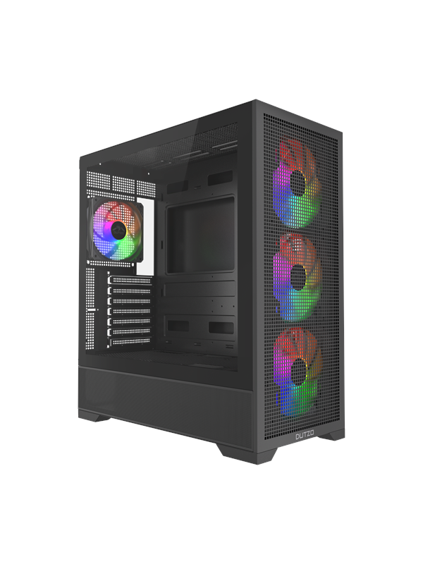 DUTZO C740 Airflow ARGB - Case - Miditower - Zwart