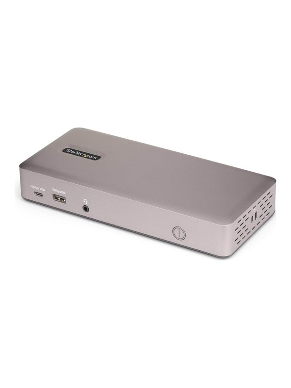 StarTech.com Triple-Monitor USB4 Docking Station, 4K 60Hz HDMI of DisplayPort, 100W Laptop Charging, 2.5GbE, USB-C Multi-Monitor Dock, Zonder Drivers