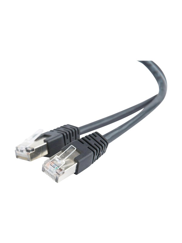Gembird patch cable - 50 cm - black - Zwart - 0.5m