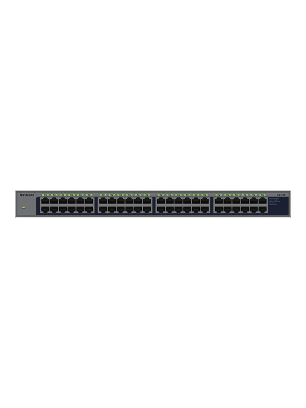 Netgear GS748 - switch - 48 ports - unmanaged