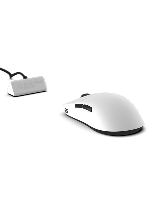 Endgame Gear OP1w 4k v2 White - Muis - Draadloos & Bedraad - 7 knoppen - PAW3950 U+1F95A - 4000 Hz - 30000 dpi - Wit