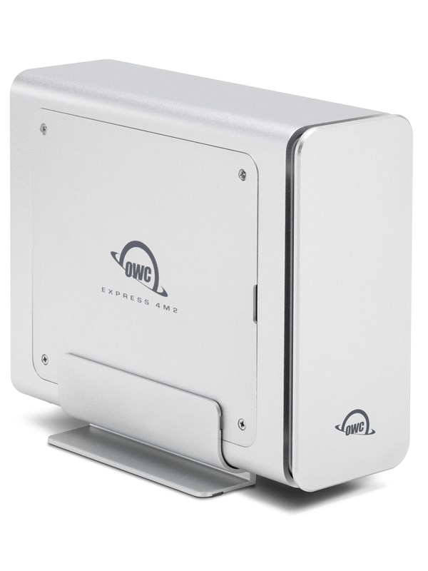 OWC Express 4M2 - 4-Slot Externe Behuizing M.2 NVMe SSD Enclosure - USB4 - Tot 3200MB/s - Zilver