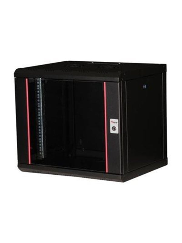 Equip Pro Mount - rack - 600x450 mm with glass door removable and lockable panels assembled - 9U