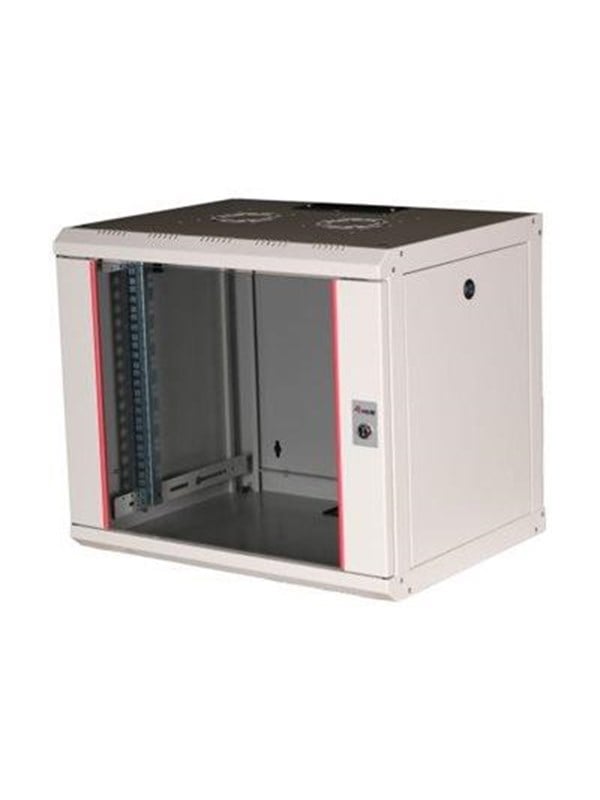 Equip Pro Mount - rack - 600x450 mm with glass door removable and lockable panels assembled - 9U