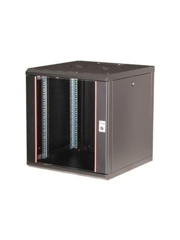 Equip Pro Mount - rack - 600x600 mm with glass door removable and lockable panels assembled - 12U