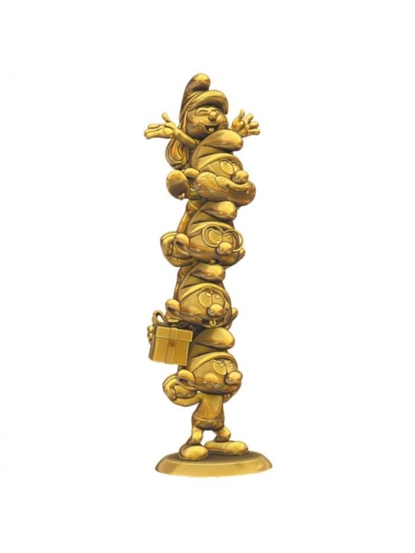 Plastoy - The Smurfs Resin Statue Smurfs Column Gold Limited Edition 50 cm - Figuur