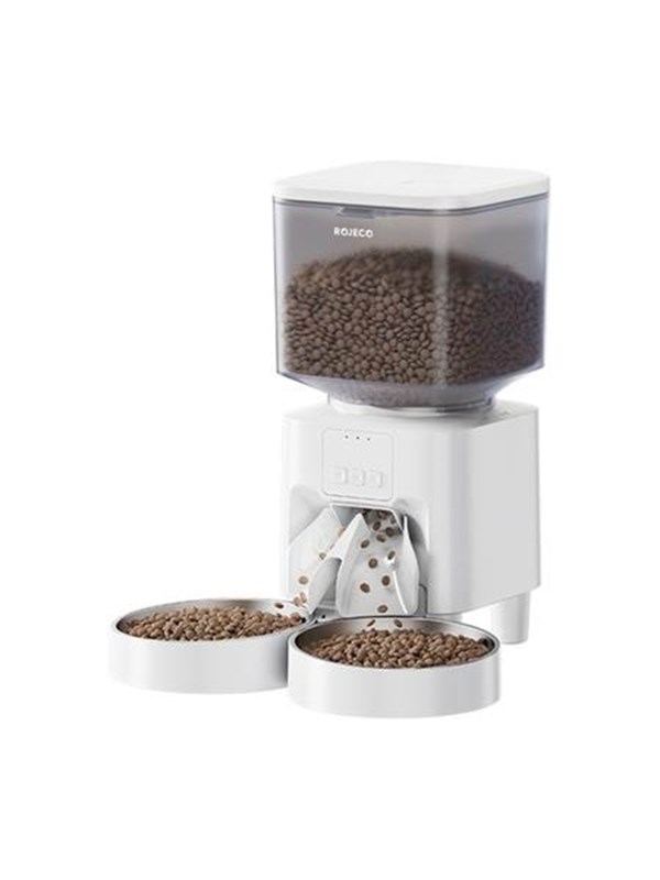 Rojeco Wi-Fi Voedseldispenser 4,5L Voor Dieren Met Slimme