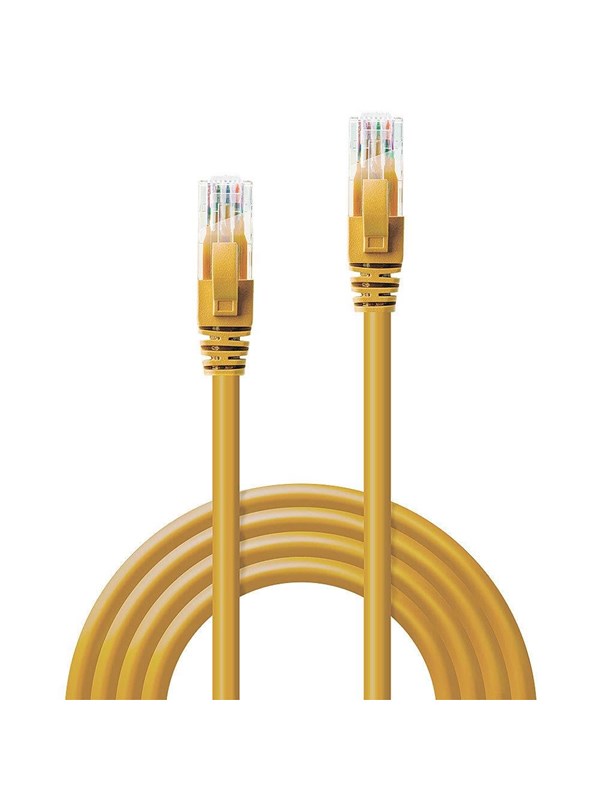 Lindy Cat6 U/UTP Patch Cord - 5m - Geel - 5m
