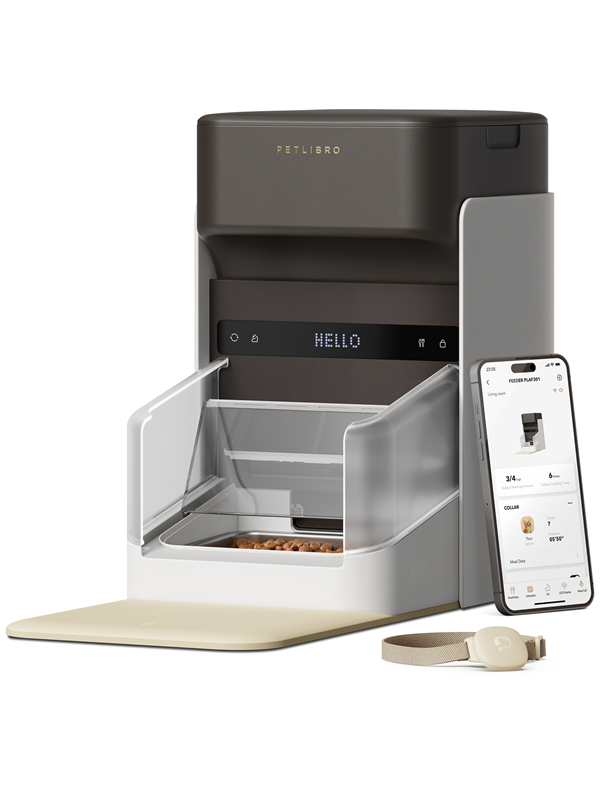 Petlibro One Automatische Voerbak Met Chip Herkenning - Voerbak - Zwart