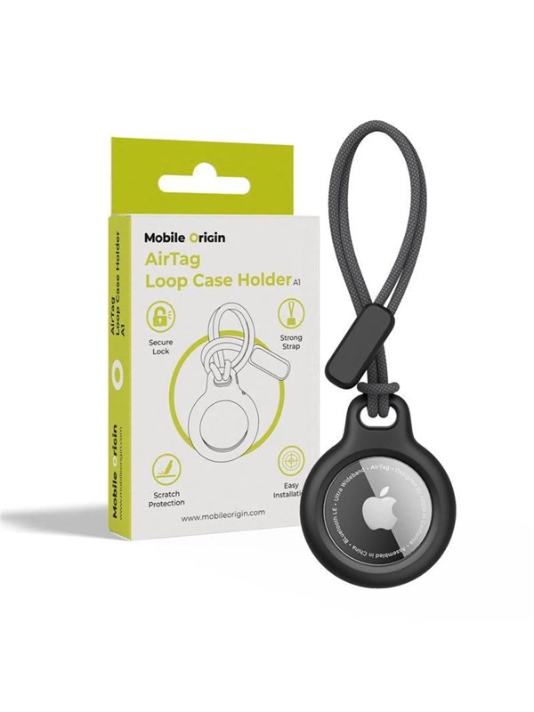 Mobile Origin Airtag Loop Case Holder A1 - black