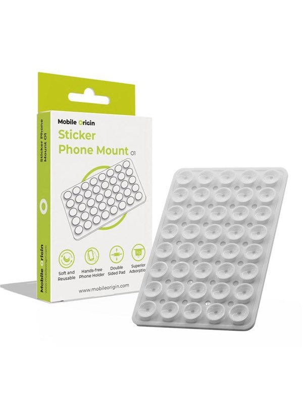 Mobile Origin Sticker Phone Mount O1 - clear white