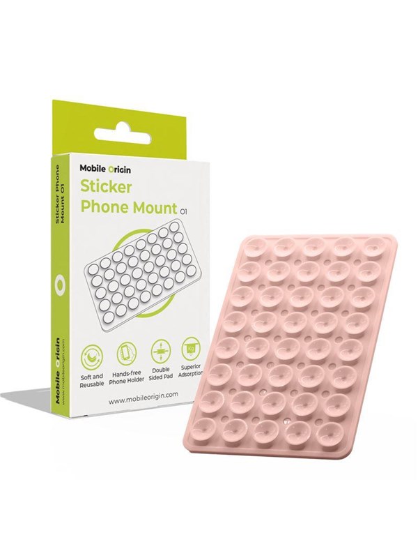 Mobile Origin Sticker Phone Mount O1 - light pink