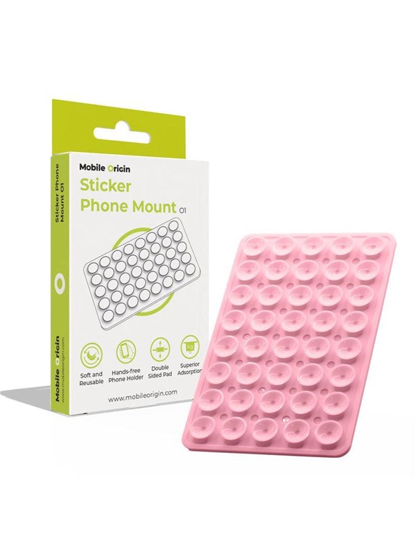 Mobile Origin Sticker Phone Mount O1 - pink