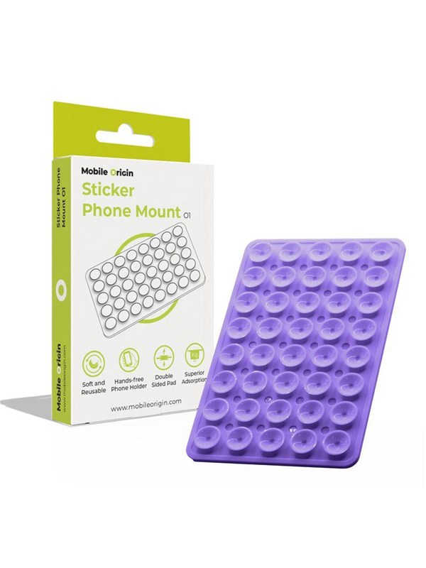 Mobile Origin Sticker Phone Mount O1 - purple