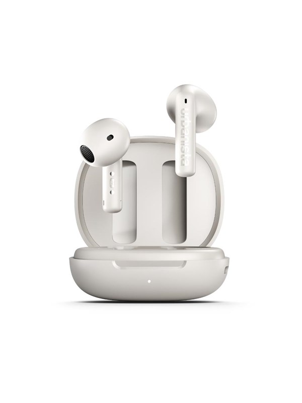 Urbanista Santa Monica Draadloze Oordopjes – met Noise Cancelling – 24u Afspeeltijd – 6 Microfoons voor Helder Bellen – Wit