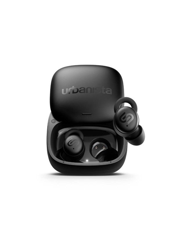 Urbanista Porto Draadloze Oordopjes – met Noise Cancelling – Bluetooth – Spatwaterdicht – 27u Batterij – Geschikt voor Sport en Slapen – Zwart