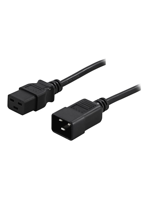 Deltaco DEL-112NA - power extension cable - IEC 60320 C19 to IEC 60320 C20 - 2 m
