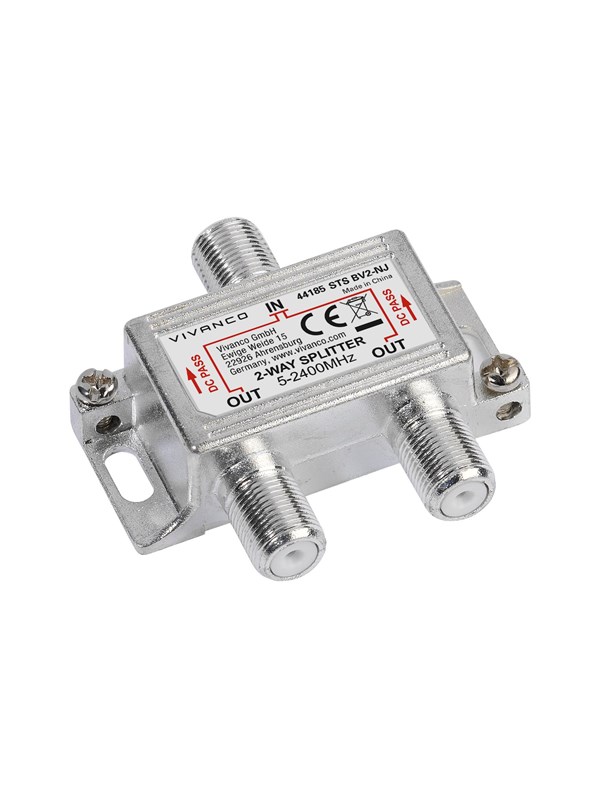 Vivanco SAT/universal 2-way aerial splitter