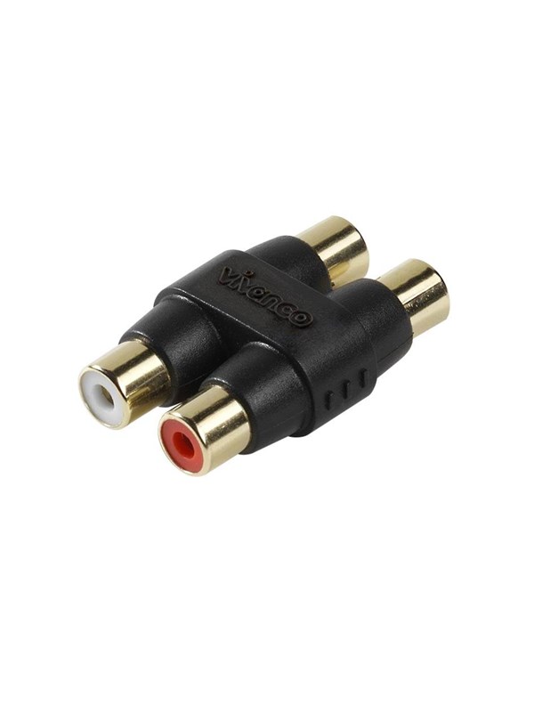 Vivanco Audio Adapter 2xRCA Female Black