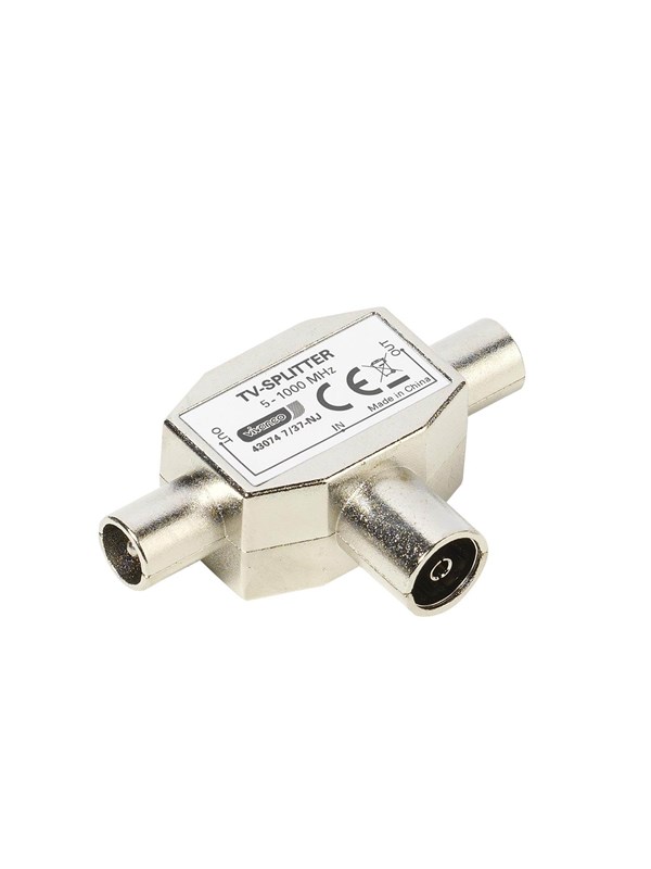 Vivanco TV 2-way splitter Metal Shielded