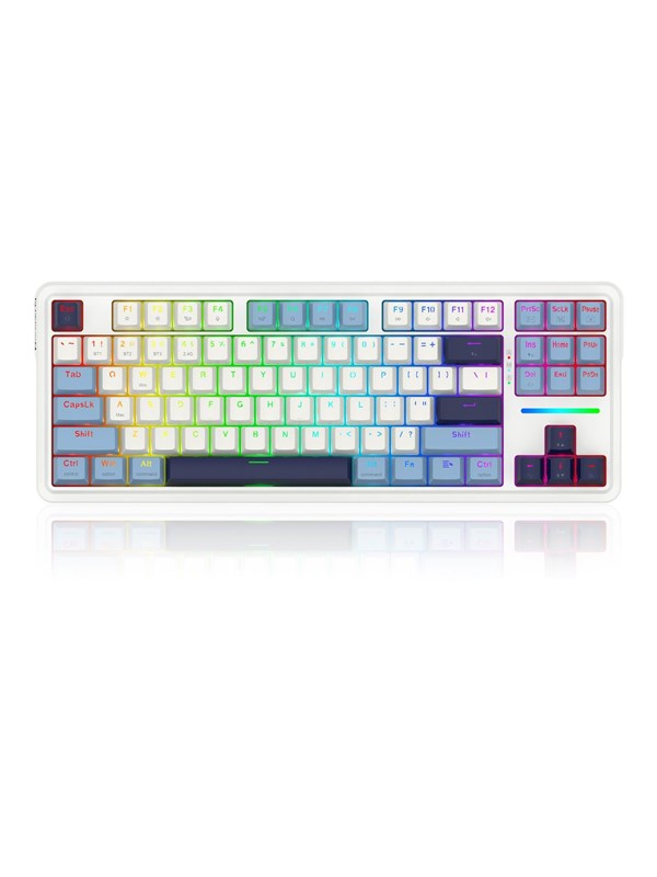 REDRAGON K728WBB-RGB-PRO Antonium Pro keyboard - Gaming toetsenbord - Engels (US international) - Wit