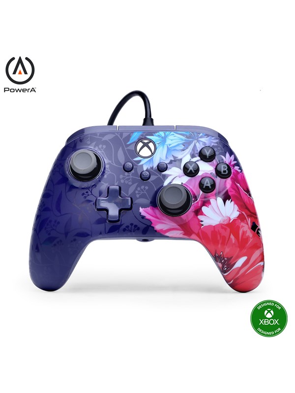 PowerA Advantage Plus Wired Controller for Xbox Series X|S - Night Blossom - Controller