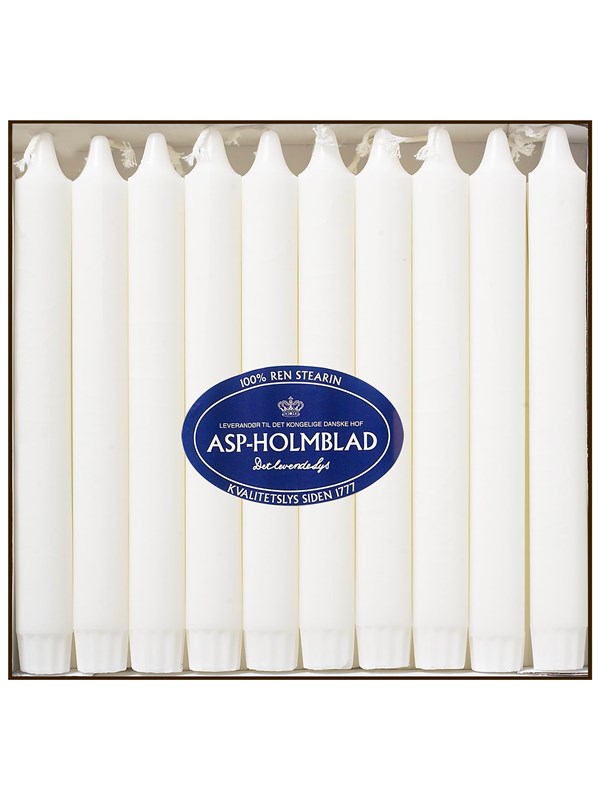 Asp-Holmblad Crowntop Dinerkaarsen Wit