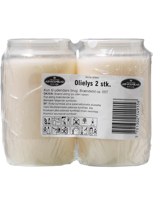 Asp-Holmblad Olielampen 2 stuks