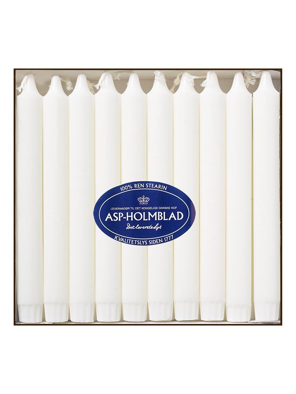 Asp-Holmblad Crowntop Dinerkaarsen Wit