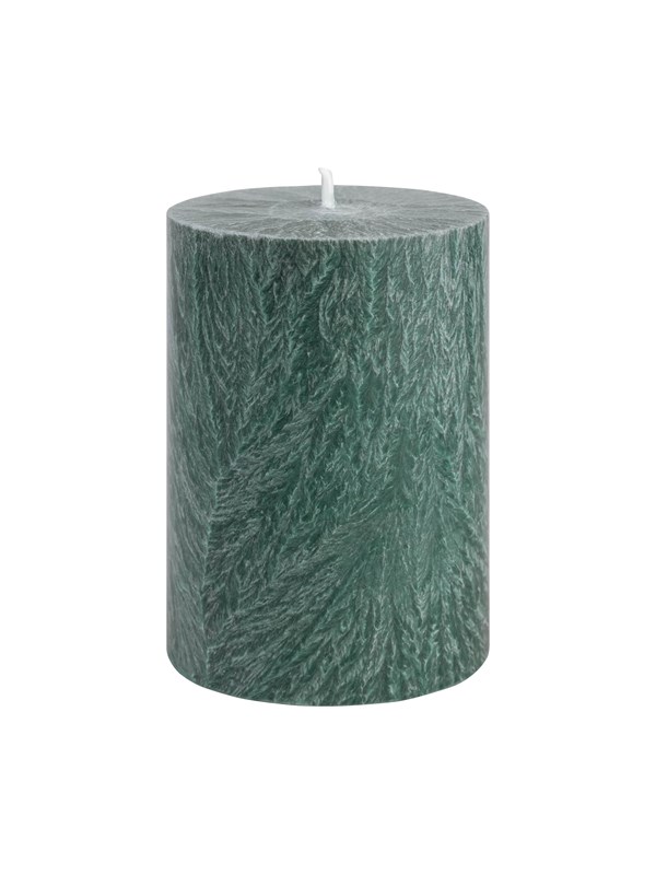 Asp-Holmblad Shea Pillar kaars Green