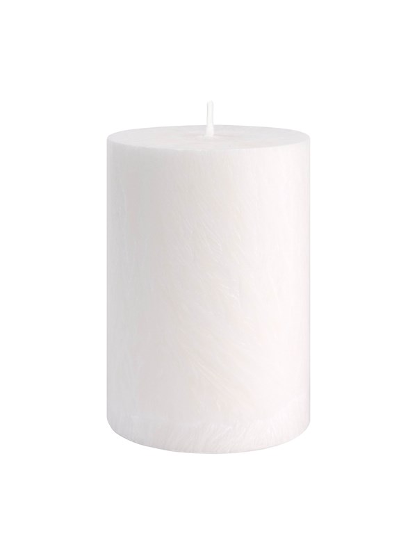 Asp-Holmblad Shea Pillar kaars White