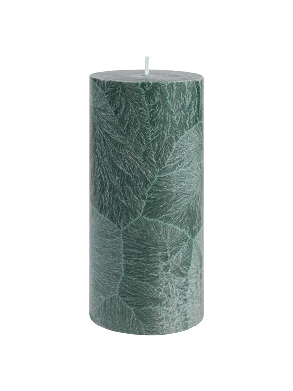 Asp-Holmblad Shea Pillar kaars Green