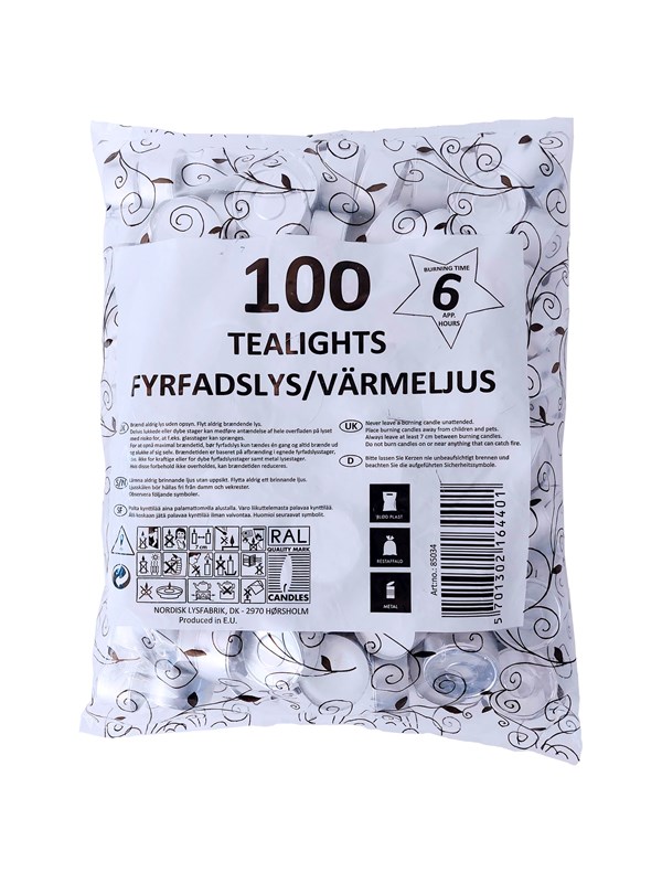 Asp-Holmblad Theelichtjes 6u.