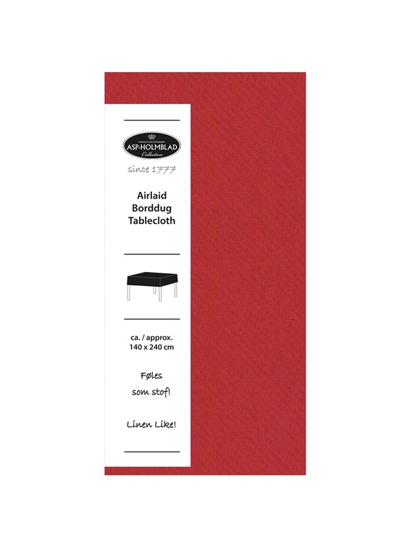 Asp-Holmblad Tafelkleed Airlaid Red