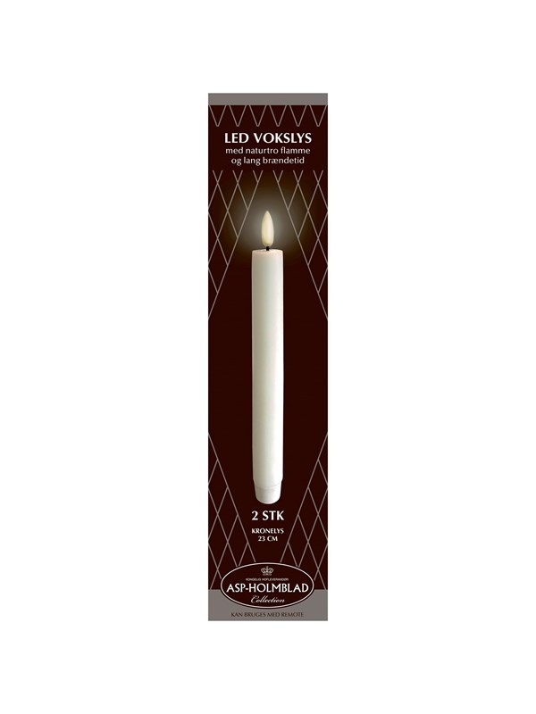 Asp-Holmblad LED-wax Dinerkaars
