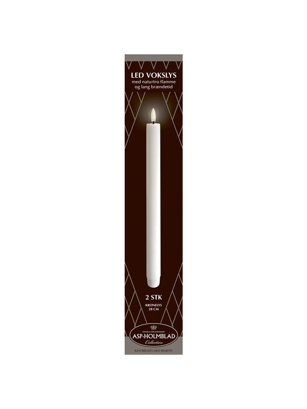Asp-Holmblad LED-wax Dinerkaars