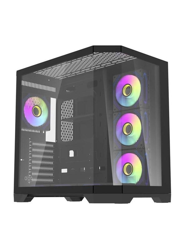 Darkflash FT418 PRO Computer Case with 7 ARGB Fans - Black - Case - Zwart