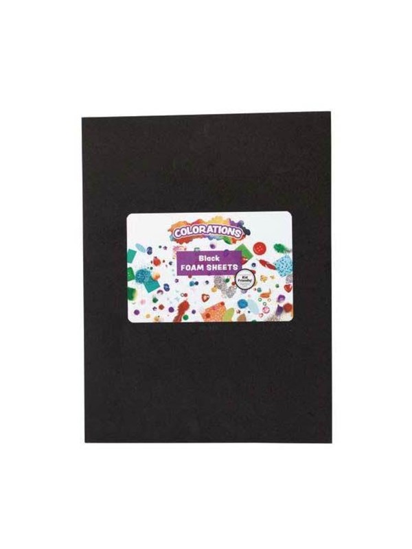 Colorations Foam Vellen Zwart - 10 stuks voor knutselprojecten