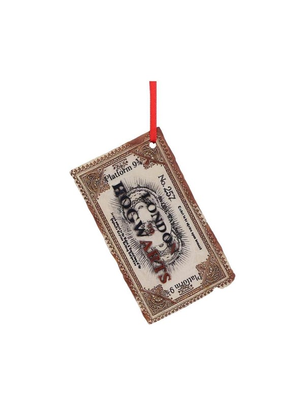 Nemesis Now Harry Potter - Harry Potter Hogwarts Ticket Hanging Ornament 9.5cm Kerstbal - Multicolours