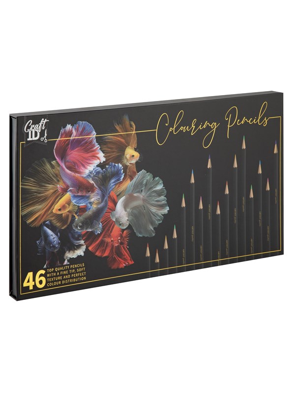 Craft Sensations Colouring pencil set 46 pcs in box with magnet
