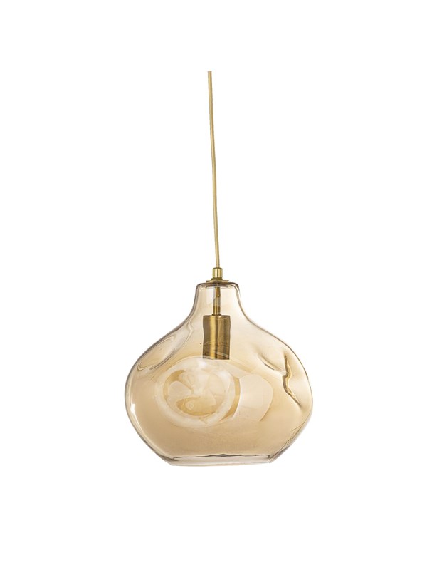 Bloomingville Hanglamp Glas Azizi Bruin