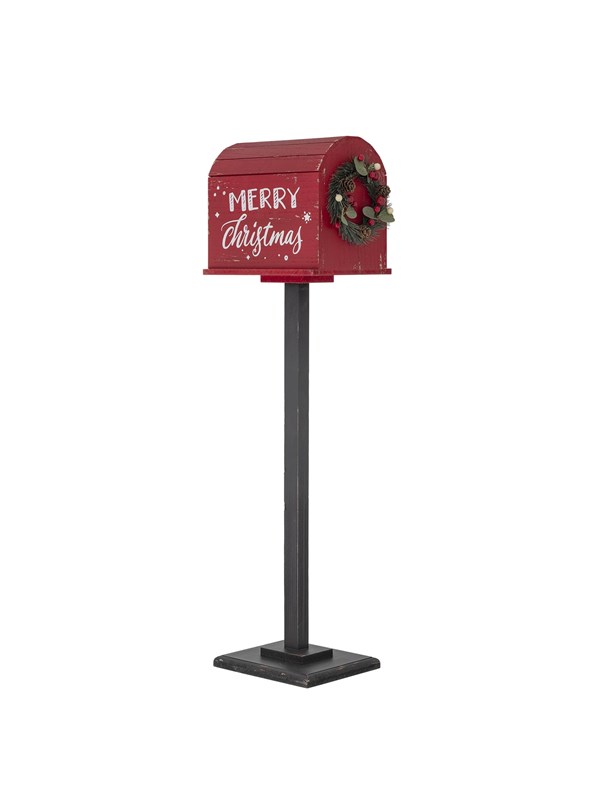 Bloomingville Brievenbus Carlo Deco Rood 82cm