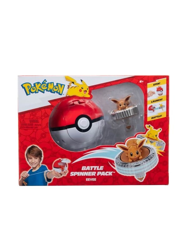 Pokemon Pokémon Battle Spinners tol Eevee & Pokéball Speelsets