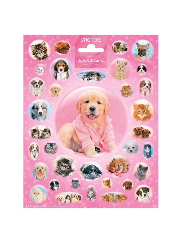 Funny Products Stickers Softies 20 X 15 Cm Papier Roze 35 Stuks