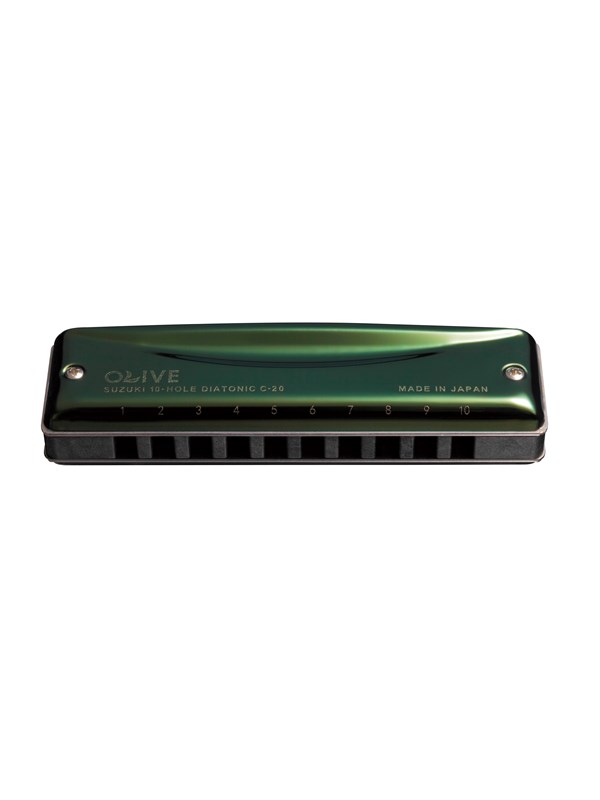 Suzuki Olive C-20 Diatonic harmonica - Key: C