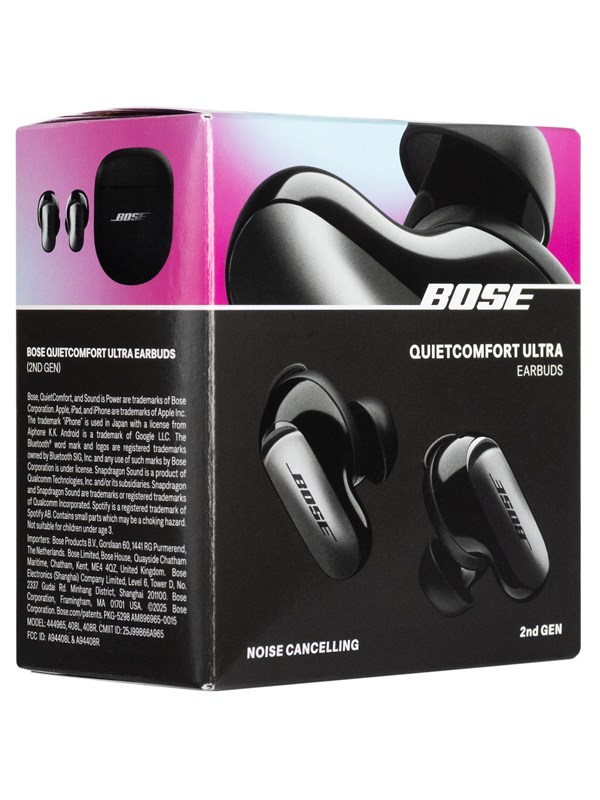 Bose QuietComfort Ultra – In-ear draadloze oordopjes – Bluetooth 5.3 – Active Noise Cancelling – Zwart